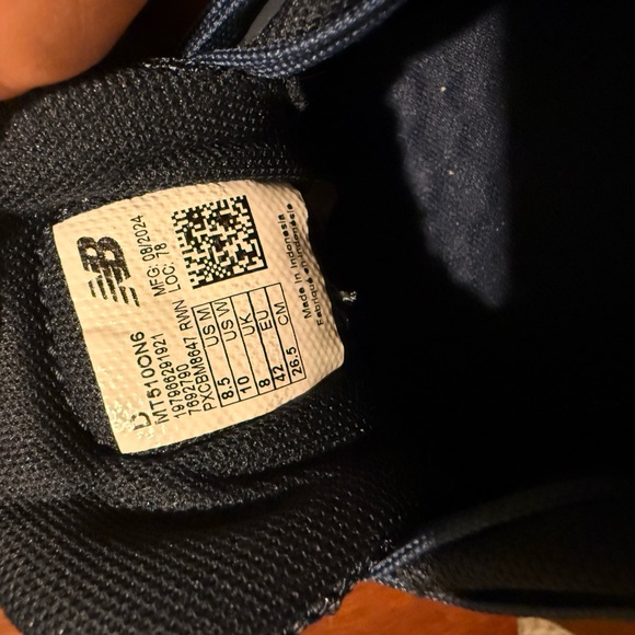 New Balance Men's Dark Blue and Yellow Sneakers - Picture 3 of 8